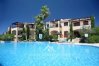 Vikla别墅壮观的中央游泳池，LEPTOS庄园，Tsada，塞浦路斯